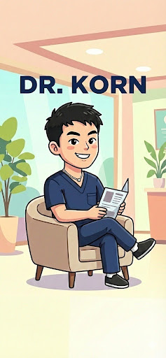 Dr. Korn in clinic